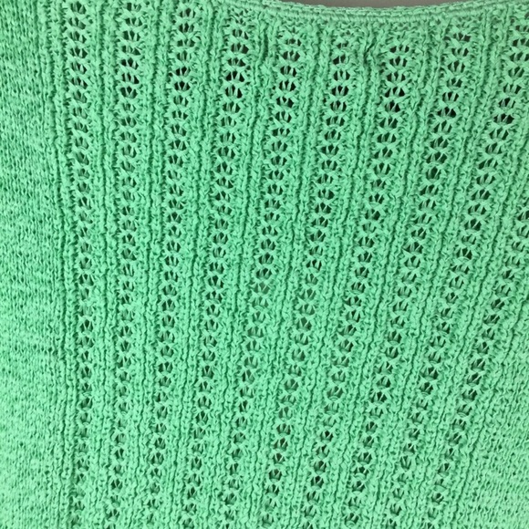 NWT Rachel Zoe ‘Karla’ Open Stitch Gossamer Green Sweater Size Small - Picture 6 of 10